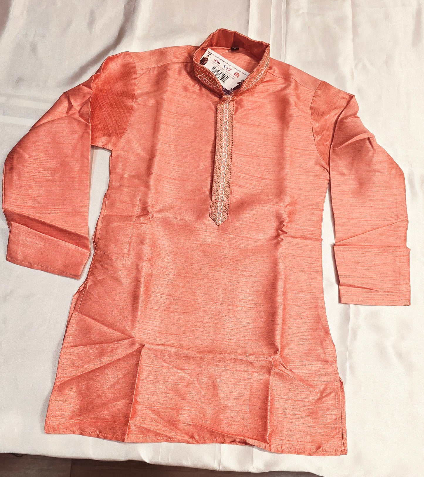 Gorgeous Pink Color Heavy Banarasi Embroidery Kurta Suits For Boys