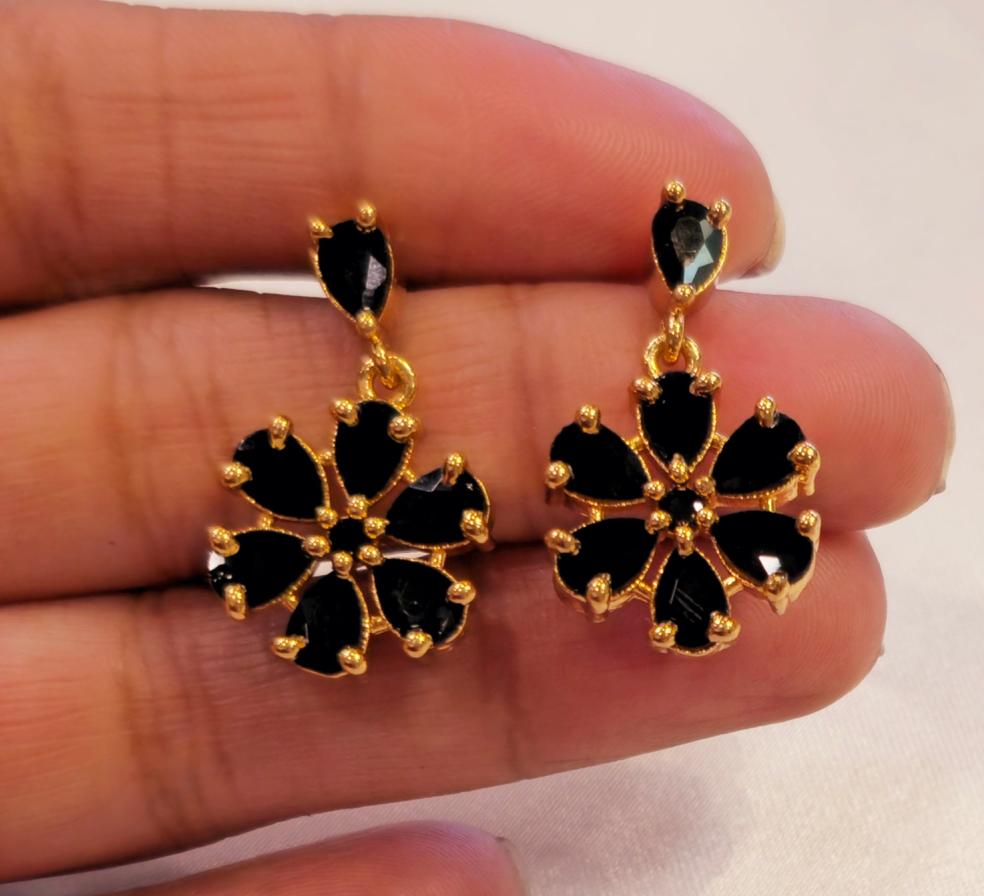 Gold Plated Earrings Set Near Me