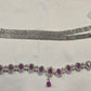 Ravishing Pink Color American Diamond Stone Hip Chain