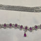 Ravishing Pink Color American Diamond Stone Hip Chain Near Me