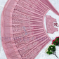 Elegant Onion Pink Color Heavy Faux Georgette Mirror Work Lehenga Choli  In Mesa