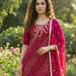  Rani Pink Color Premium Jam Cotton Print With Handwork Patiala Suit For Women Near Me