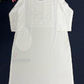 Wonderful White Color Embroidery Work Cotton Kurti With Pocket For Women