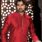 Gorgeous Cream Color Dupion Silk Lace Work With Pajama Set For Men's Kurta Near Me
