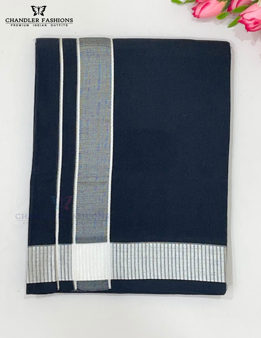 Wonderful Black Color Cotton Dhoti For Men