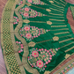 Green Color Embroidery  Lehenga Choli  In Kingmann