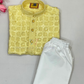 Fantastic Yellow Color Cotton Sequins Work Kurta With Pajama Near Me