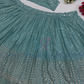 Green Heavy Embroidery Sequins  Lehenga Choli In Mesa