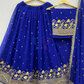 Attractive Royal Blue Lehenga Choli Near Me