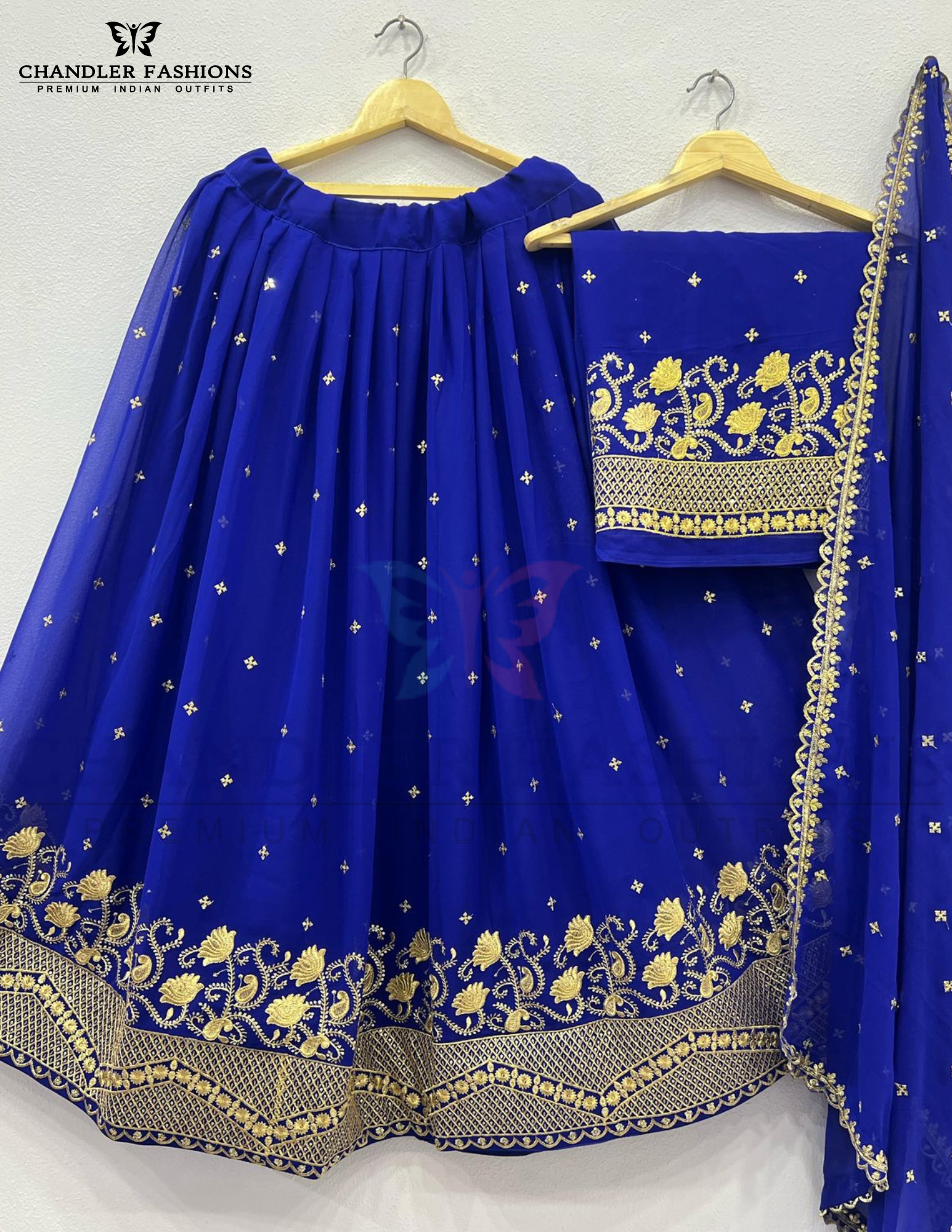 Attractive Royal Blue Lehenga Choli Near Me