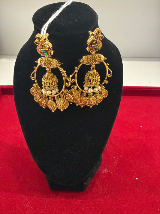 Beautiful Multicolored Gold Plated Earrings For Women