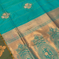 Alluring Green Color Soft Silk Saree With Contrast Rich Pallu In Apache Junction