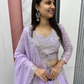 Elegant Lavender Color Sequins Work Lehenga Choli In Chandler