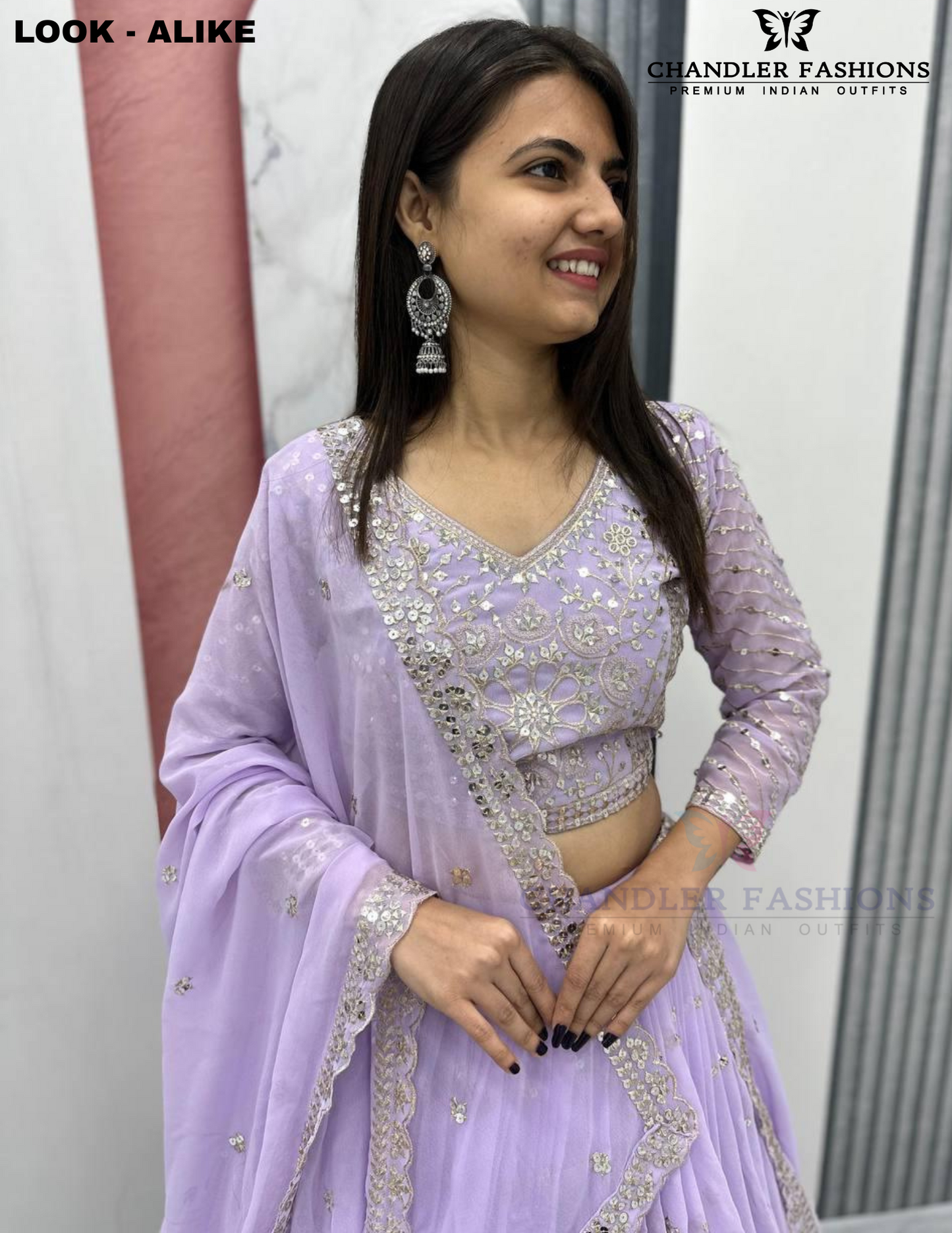 Elegant Lavender Color Sequins Work Lehenga Choli In Chandler