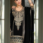 Black Color Chinon With Embroidery Work Palazzo Suits Near Me