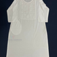 Wonderful White Color Embroidery Work Cotton Kurti With Pocket In Yuma