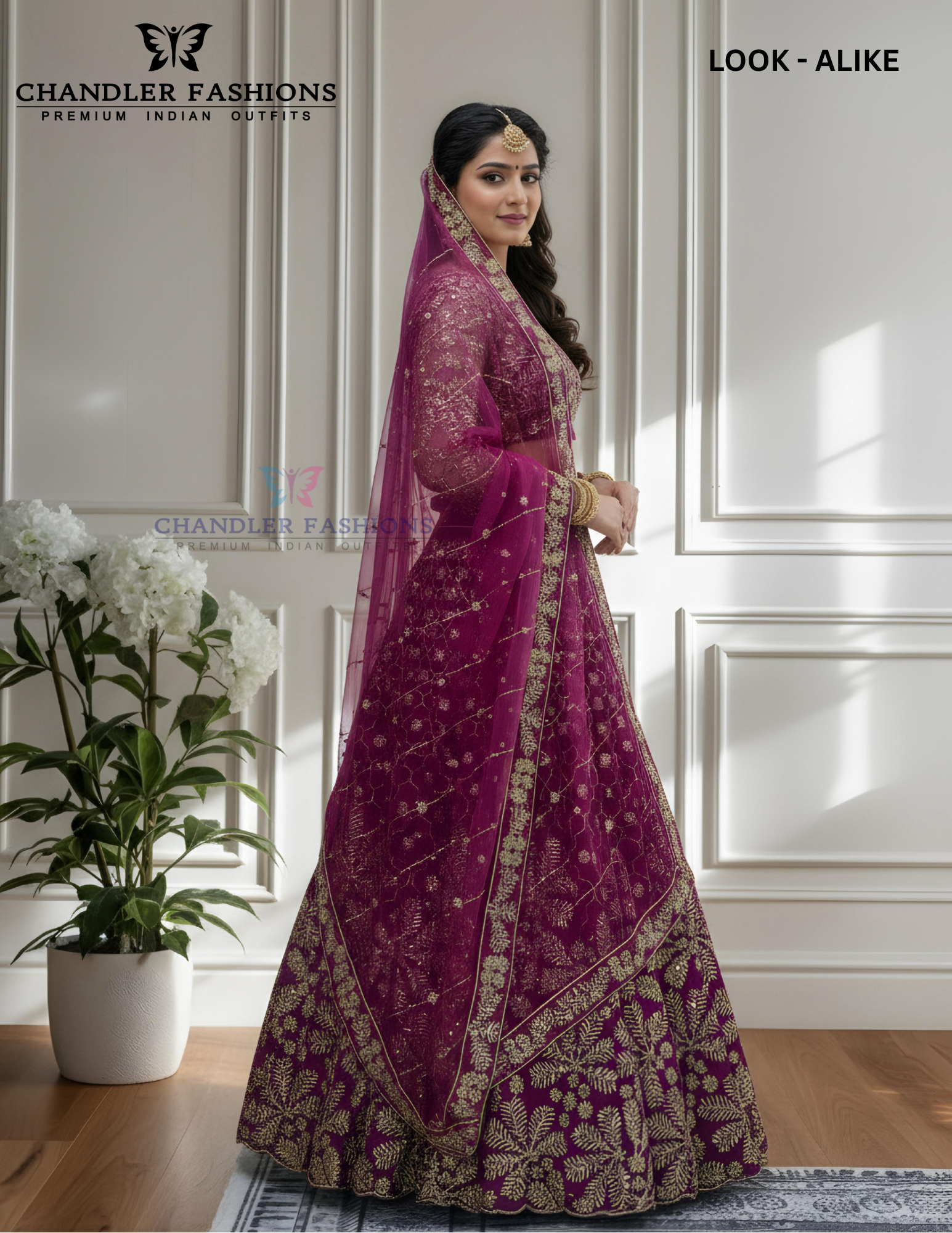 Fabulous Magenta Color Sequins With Zari Work Lehenga In USA