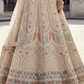 Off White Color Heavy Embroidery Work Lehenga In USA