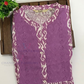 Alluring Light Purple Color Self Designed Cotton Kurti For Women In USA