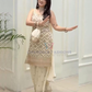 Off White Color Heavy Georgette With Embroidery And Sequins Work Palazzo Suits Near Me