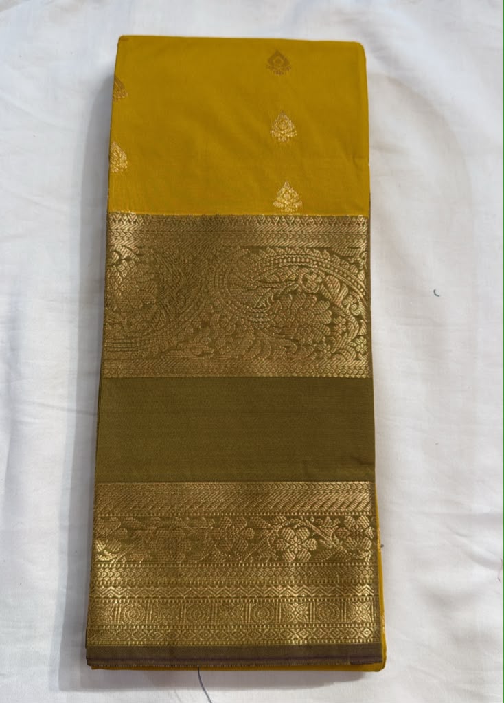 Stunning Mustard Yellow Color Art Silk Saree With Zari Work Border For Women