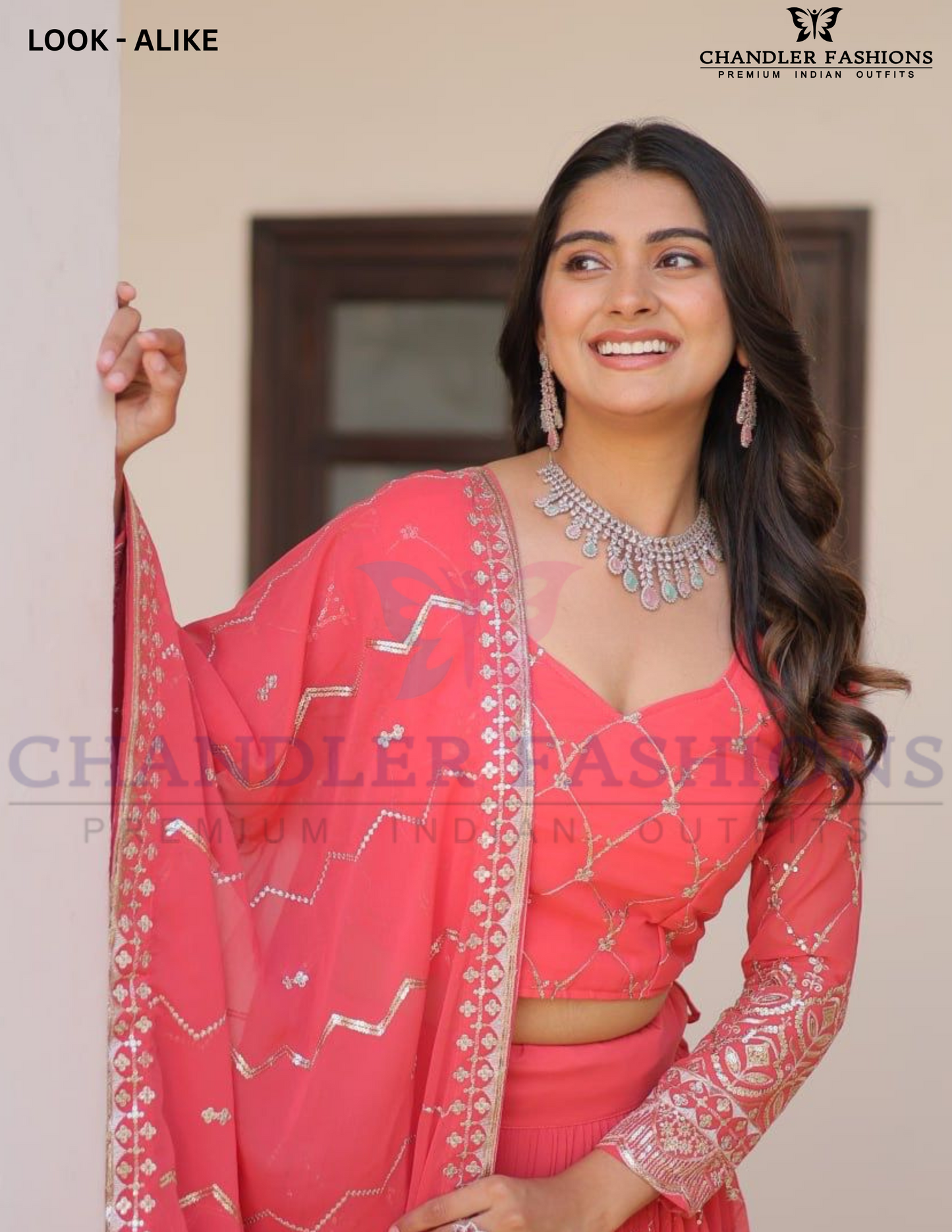 Pink Color Faux Georgette With Heavy Embroidery Sequins Work Lehenga Choli Near Me