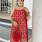 Red Color Georgette With Sequins Work Palazzo Suits In USA