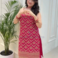 Pink Color Georgette With Embroidery And Sequins Work Palazzo Suits In USA