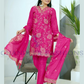 Attractive Rani Pink Color Chinon With Heavy Sequins And Embroidery Work Salwar Suits For Women