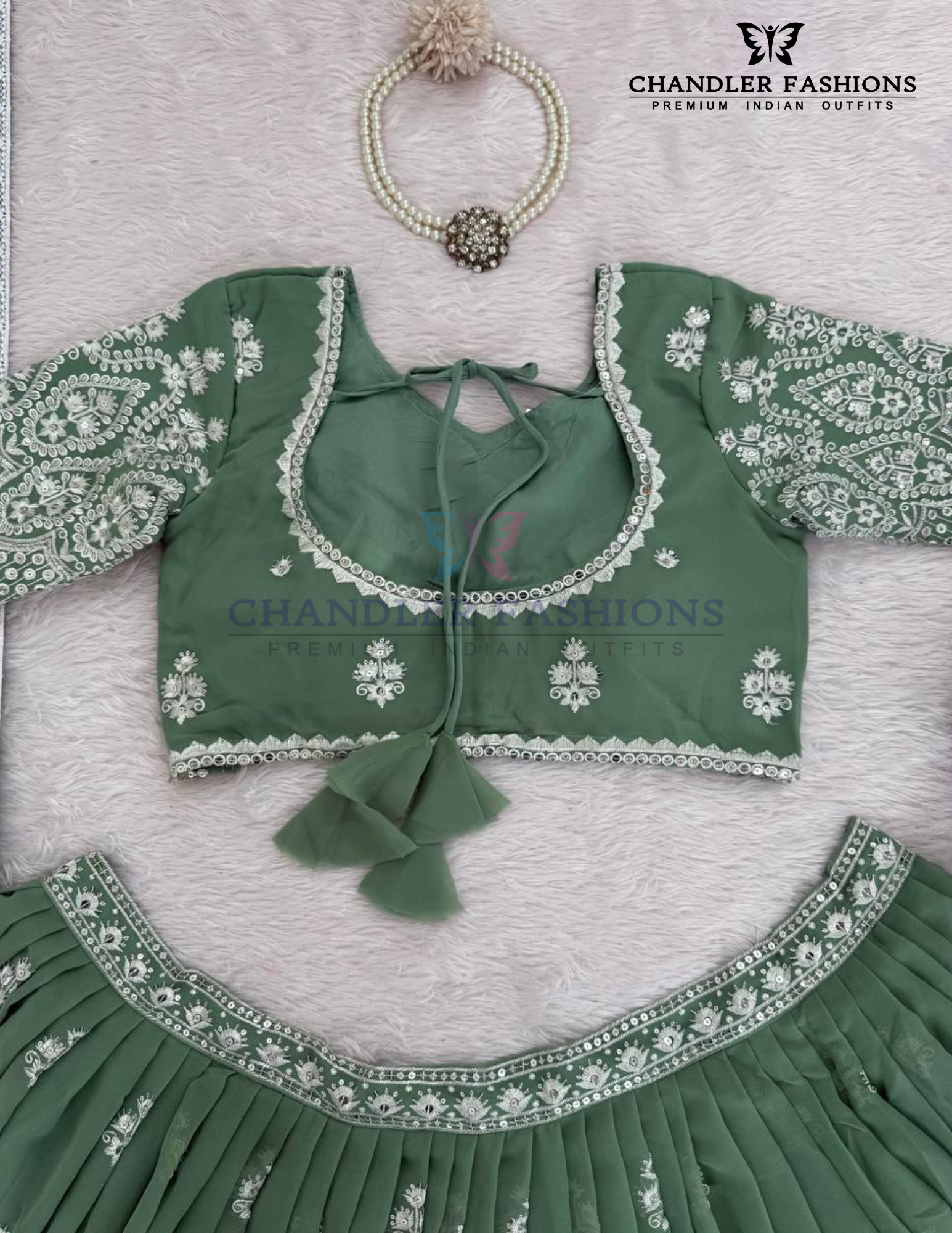 Embroidery And Sequins Work Lehenga Choli In Peoria