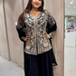 Black Color Georgette With Embroidery And Sequins Work Palazzo Suits Near Me