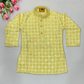 Yellow Color Cotton Sequins Work Kurta In Tempe