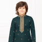 Attractive Green Colored Poly Cotton Kurta Near Me