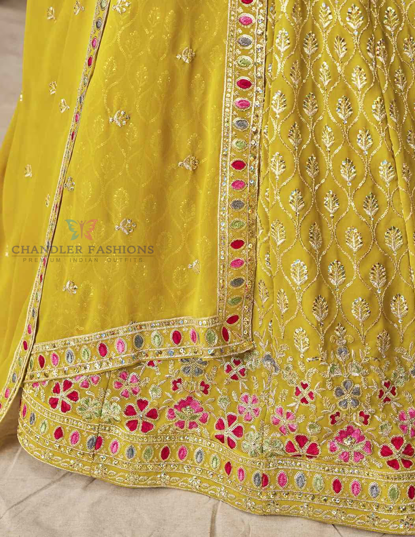 Amazing Yellow Color Lehenga In Tempe