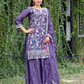 Chinon Embroidery And Sequins Work With Palazzo Suits In USA
