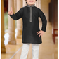 Elegant Black Color Heavy Banarasi Embroidery Kurta Pajama Set For Boys