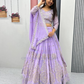 Elegant Lavender Color Embroidery And Sequins Work Lehenga Choli In USA