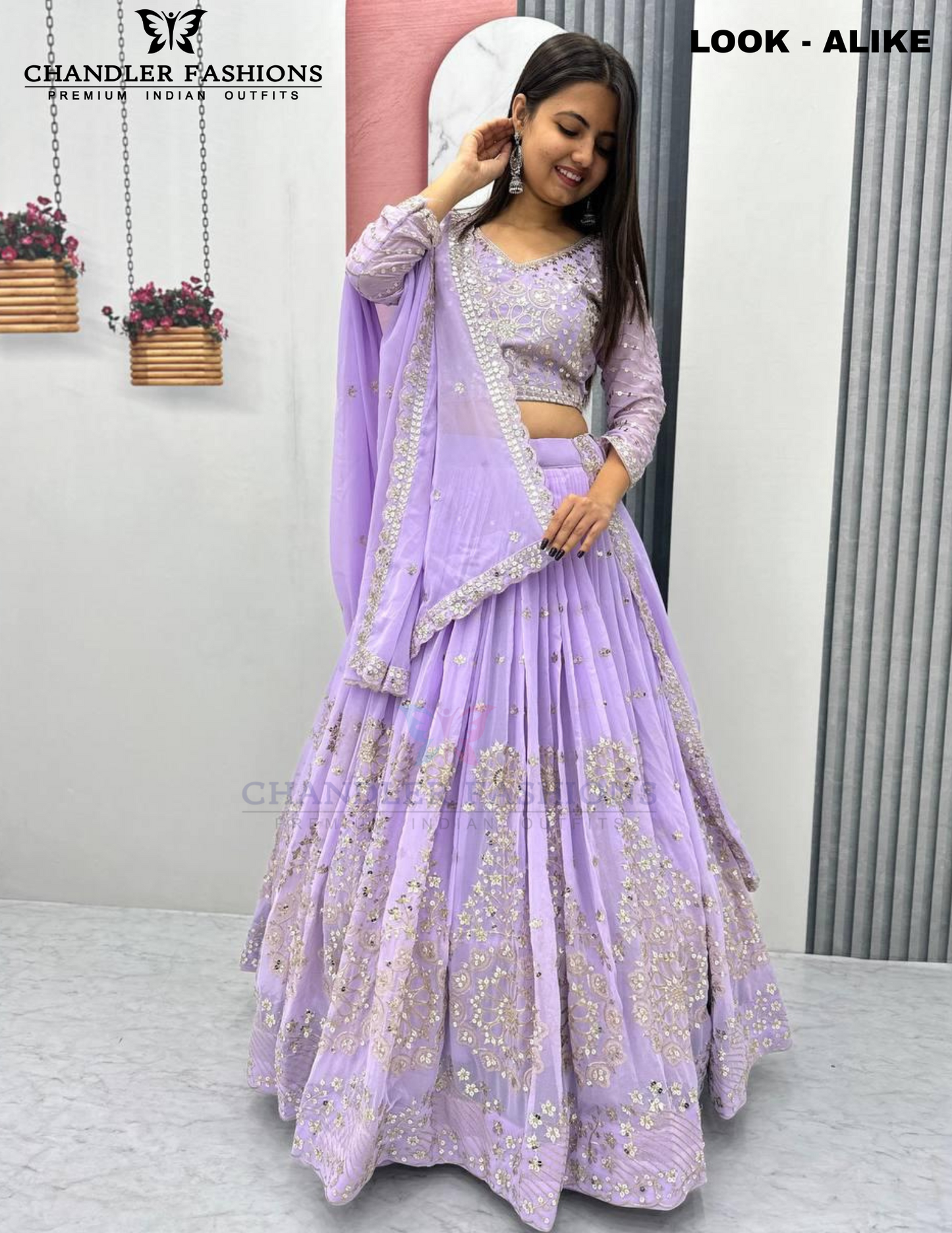 Elegant Lavender Color Embroidery And Sequins Work Lehenga Choli In USA