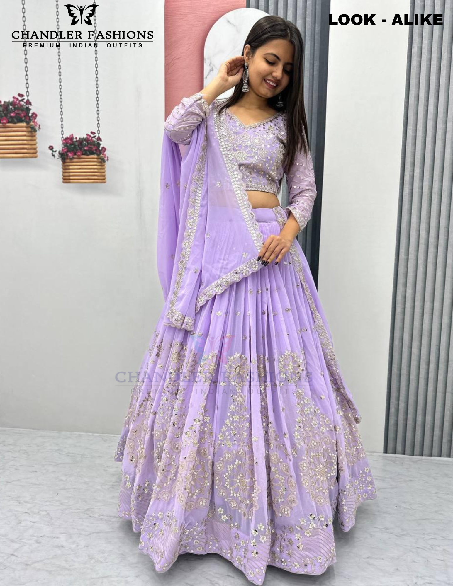 Elegant Lavender Color Embroidery And Sequins Work Lehenga Choli In USA