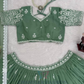 Green Color Embroidery And Sequins Work Lehenga Choli In Tempe