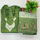 Green Color Silk Langa Set With Stone Work In USA