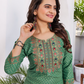 Attractive Green Colored Dot Design Rayon Kurti  Near Me