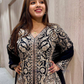 Black Color Georgette With Embroidery And Sequins Work Palazzo Suits In USA