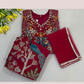 Dark Pink Colored Georgette Choli Sets With Stone Work For Girls Near Me