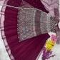 Wine Color Heavy Soft Net Lehenga Choli In Eastvalley