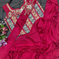 Pink Color Embroidery Work Ready To Wear Saree In Phoenix