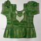 Green Color Silk Langa Set In Arizona