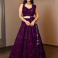 Charming Wine Colored Embroidery Sequins Work Lehenga Choli For Women