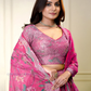 Pink Color Organza With Sequins And Zari Embroidery Lehenga Choli Near Me