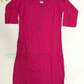 Pleasing Pink Color Rayon With Printed Work Kurti For Girls